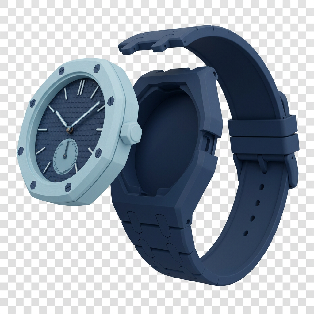 Correa Royal Pop Azul Bicolor para Swatch Bioceramic Royal Oak — vista 2