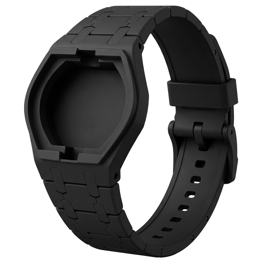 Correa Royal Pop Negra para Swatch Bioceramic Royal Oak — vista 2