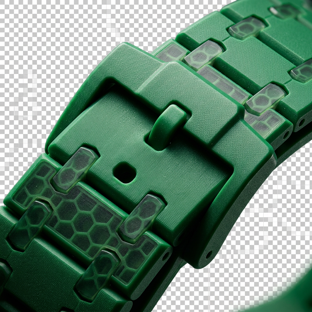 Correa Royal Pop Verde Hulk para Swatch Bioceramic Royal Oak — vista 3