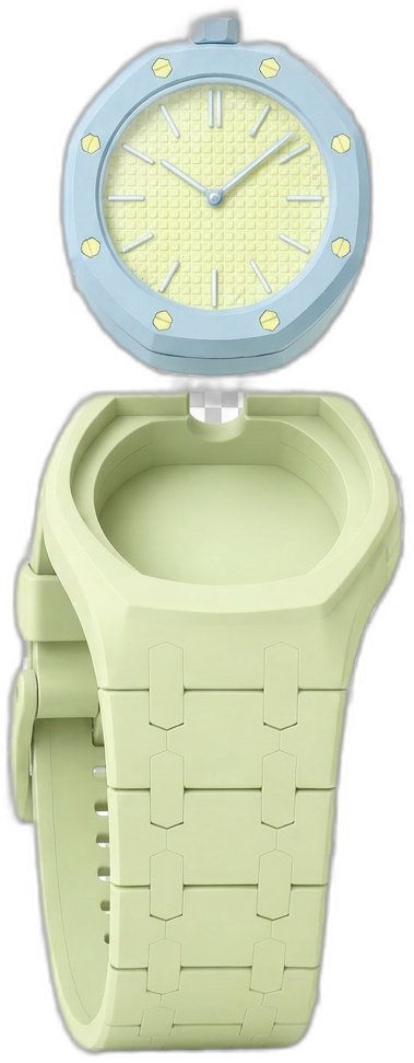Correa Royal Pop Verde Menta para Swatch Bioceramic Royal Oak
